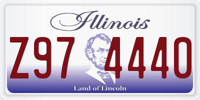 IL license plate Z974440