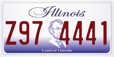 IL license plate Z974441