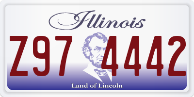 IL license plate Z974442