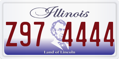 IL license plate Z974444