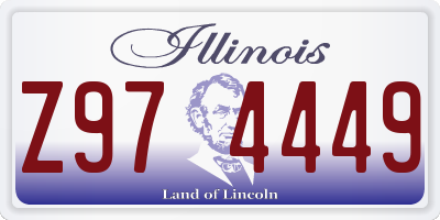 IL license plate Z974449
