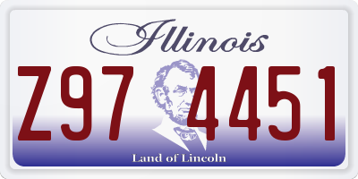 IL license plate Z974451