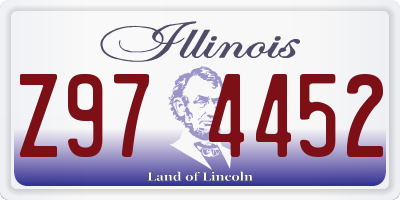 IL license plate Z974452