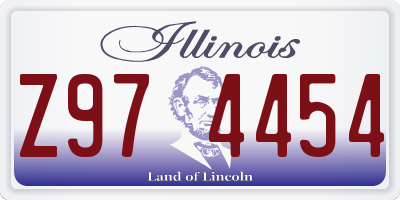 IL license plate Z974454