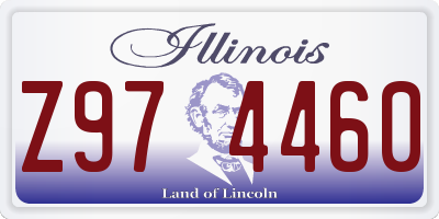 IL license plate Z974460