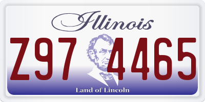 IL license plate Z974465