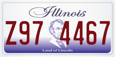 IL license plate Z974467