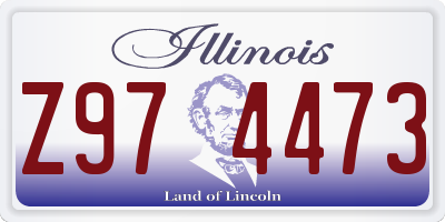 IL license plate Z974473