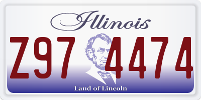 IL license plate Z974474