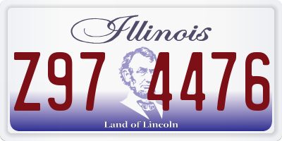 IL license plate Z974476