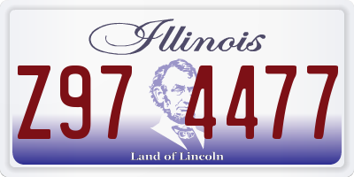 IL license plate Z974477