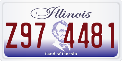 IL license plate Z974481