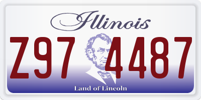 IL license plate Z974487