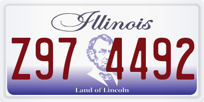 IL license plate Z974492