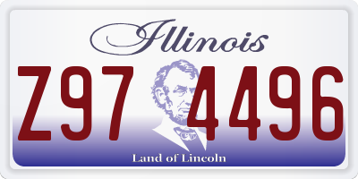 IL license plate Z974496