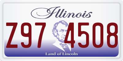 IL license plate Z974508