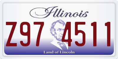 IL license plate Z974511