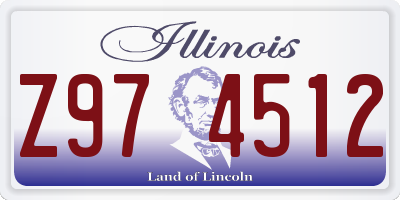 IL license plate Z974512