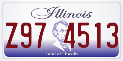 IL license plate Z974513