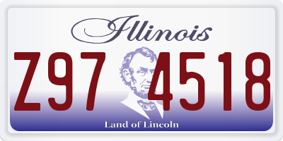 IL license plate Z974518