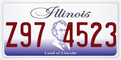 IL license plate Z974523