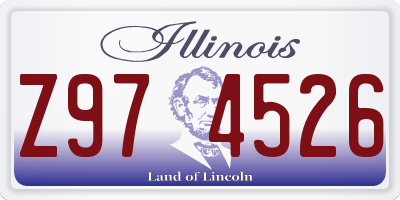 IL license plate Z974526