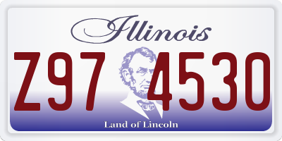IL license plate Z974530