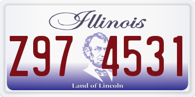 IL license plate Z974531