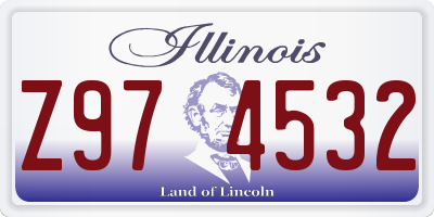 IL license plate Z974532