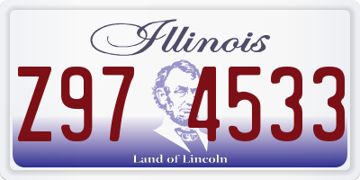 IL license plate Z974533