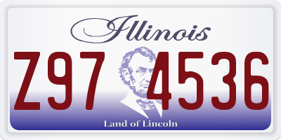 IL license plate Z974536