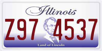 IL license plate Z974537