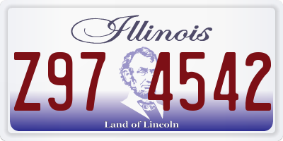 IL license plate Z974542