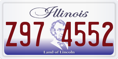 IL license plate Z974552