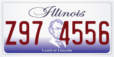 IL license plate Z974556