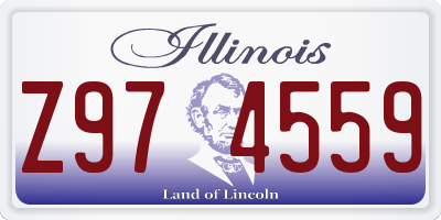 IL license plate Z974559