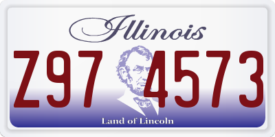 IL license plate Z974573