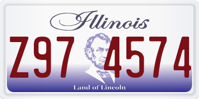 IL license plate Z974574