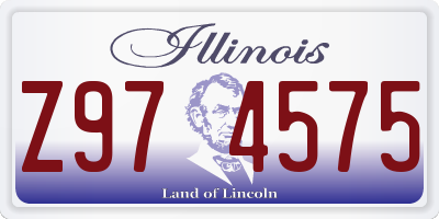 IL license plate Z974575