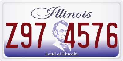 IL license plate Z974576