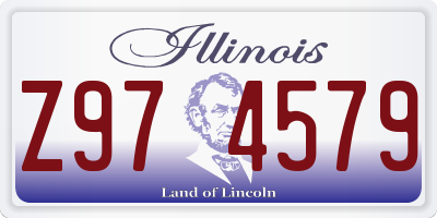 IL license plate Z974579