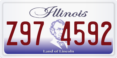 IL license plate Z974592