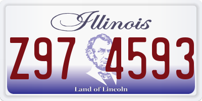 IL license plate Z974593