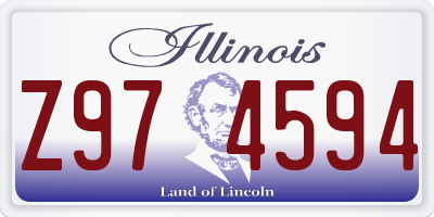 IL license plate Z974594