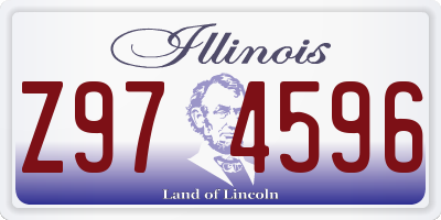 IL license plate Z974596