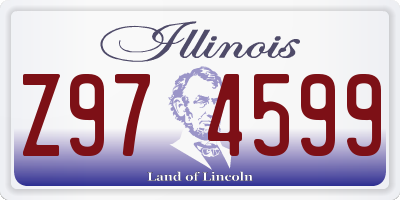 IL license plate Z974599