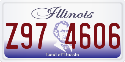 IL license plate Z974606