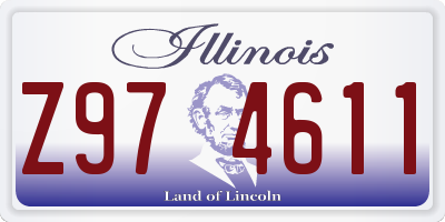 IL license plate Z974611