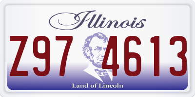 IL license plate Z974613