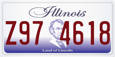 IL license plate Z974618